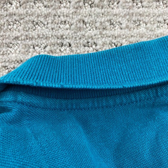 Banana Republic Polo Shirt Men Large L Blue Green Embroidered Elephant Logo Golf - Picture 10 of 10